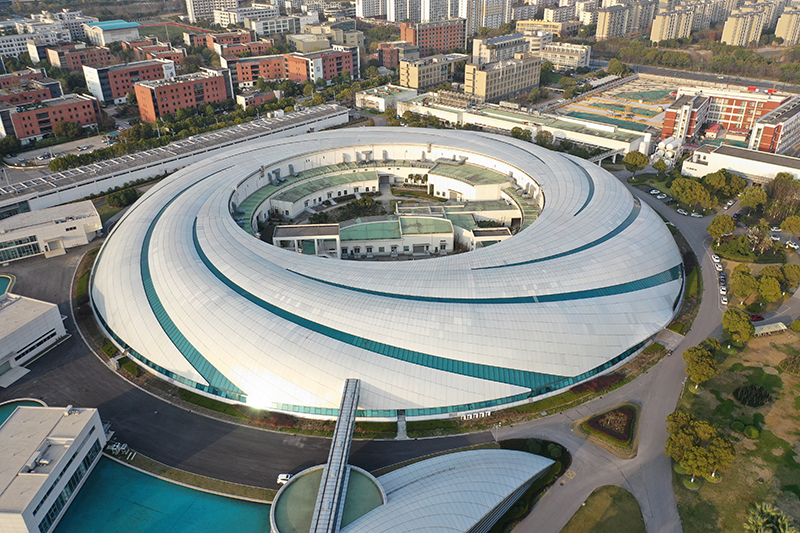 2019年3月12日，航拍上海光源項目。