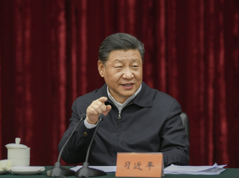 2019年4月15日至17日，中共中央總書記、國(guó)家主席、中央軍委主席習(xí)近平在重慶考察，并主持召開解決“兩不愁三保障”突出問(wèn)題座談會(huì)。這是4月16日下午，習(xí)近平主持召開解決“兩不愁三保障”突出問(wèn)題座談會(huì)并發(fā)表重要講話。新華社記者 謝環(huán)馳 攝