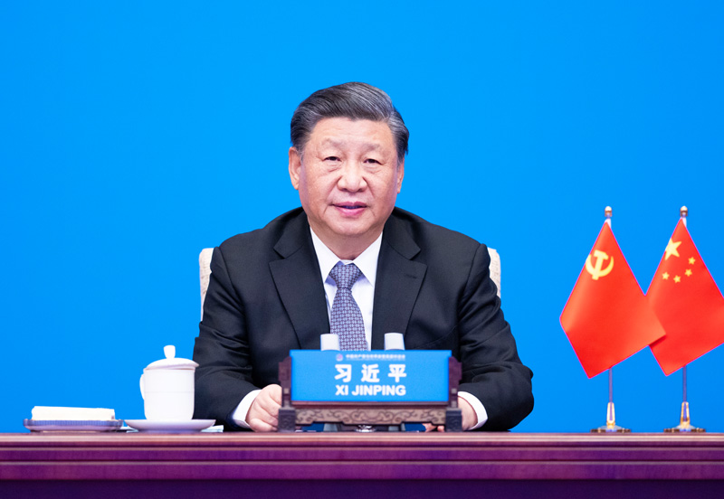 2023年3月15日，習近平主席在北京出席中國共產(chǎn)黨與世界政黨高層對話會，并發(fā)表題為《攜手同行現(xiàn)代化之路》的主旨講話。