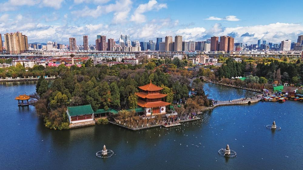 昆明大觀樓（新華社記者 王冠森 攝）