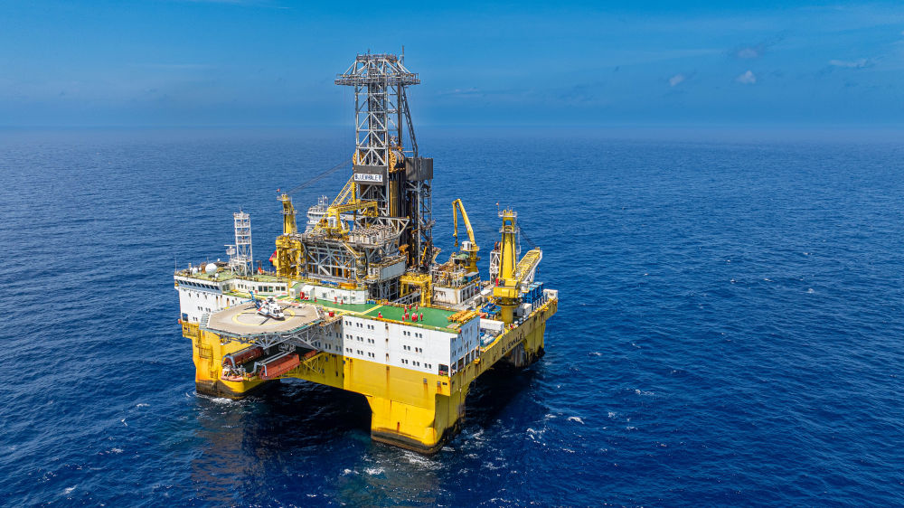 2024年8月17日，海南陵水，深海一號(hào)二期鉆井平臺(tái)。