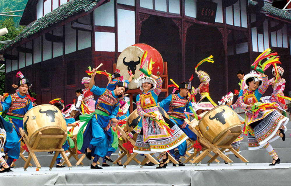 云南昭通，各族共聚歡慶節(jié)日。昭通市委宣傳部供圖