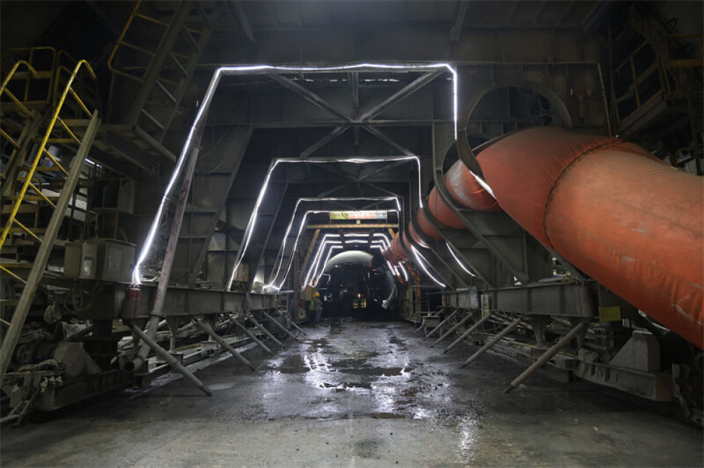 坡头上2号隧道内部。（孙石庆 3月25日 摄）